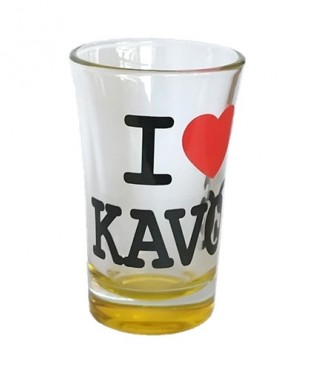 Σφηνάκι Κολωνάτο Χρωματιστό I LOVE KAVOS