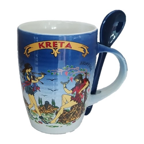Κούπα Κωνική Αερογράφος Α'  με Κουτάλι Κρήτη  Αρχαϊκή