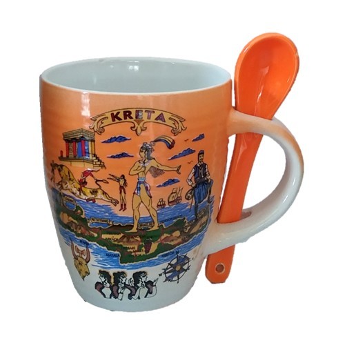 Κούπα Κωνική Αερογράφος Β'  με Κουτάλι Κρήτη  