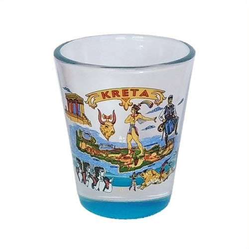 Σφηνάκι Κωνικό Χρωματιστό Κρήτη