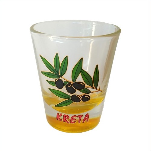 Σφηνάκι Κωνικό Χρωματιστό Ελιά Κρήτη