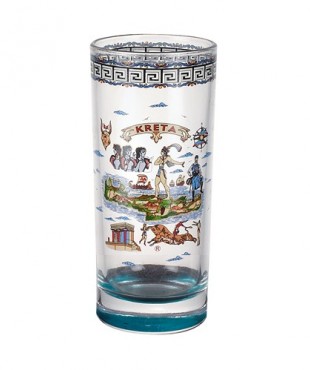 Ποτήρι Νερού  Χρωματιστό Κρήτη