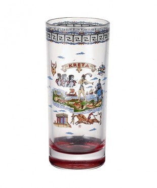 Ποτήρι Νερού  Χρωματιστό Κρήτη