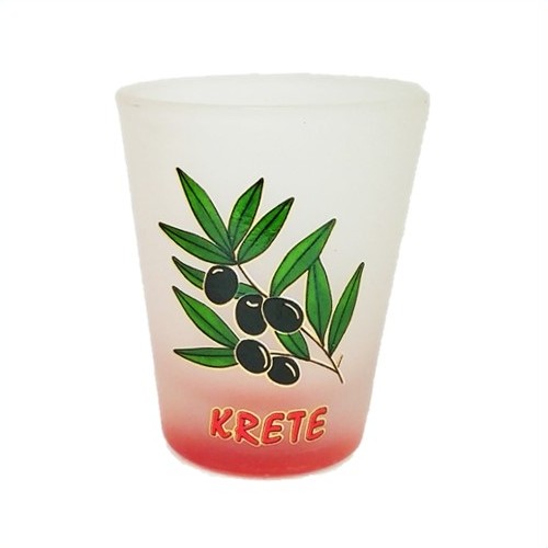 Σφηνάκι Κωνικό Οπάλ Χρωματιστό Ελιά Κρήτη