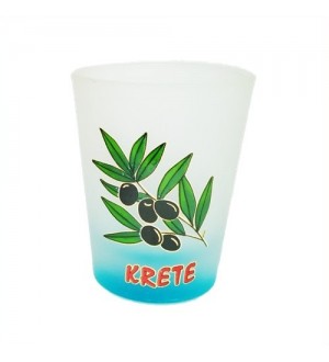 Σφηνάκι Κωνικό Οπάλ Χρωματιστό Ελιά Κρήτη