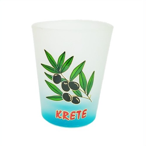 Σφηνάκι Κωνικό Οπάλ Χρωματιστό Ελιά Κρήτη