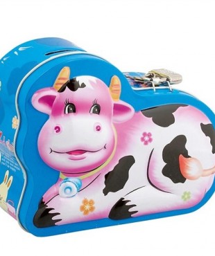 Κουμπαράς Μεταλλικός Αγελάδα