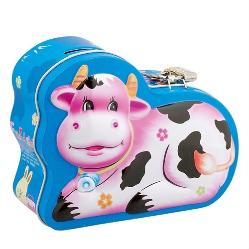 Κουμπαράς Μεταλλικός Αγελάδα