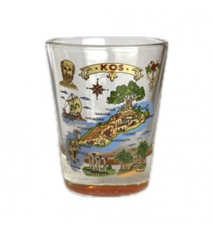 Σφηνάκι Κωνικό  Γυαλί Χρωματιστό Κώς