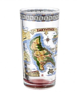 Ποτήρι Νερού Χρωματιστό Ζάκυνθος