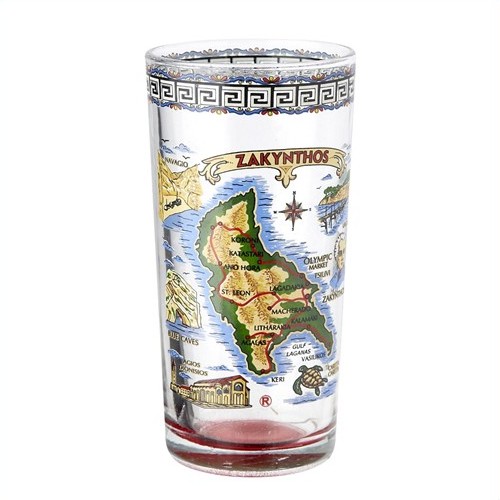 Ποτήρι Νερού Χρωματιστό Ζάκυνθος