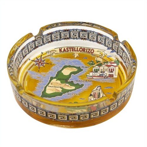 Τασάκι Γυάλινο  Χρωματιστό