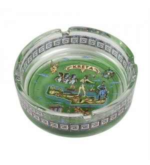 Τασάκι Γυάλινο  Χρωματιστό Κρήτη