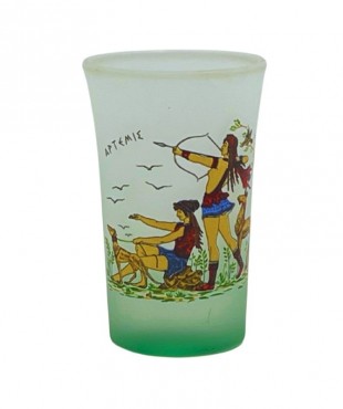 Σφηνάκι Κολωνάτο Οπάλ Χρωματιστό Αρχαϊκό