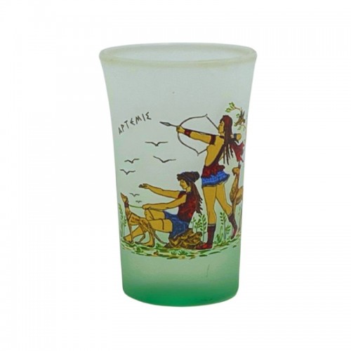 Σφηνάκι Κολωνάτο Οπάλ Χρωματιστό Αρχαϊκό