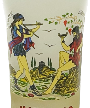 Σφηνάκι Κολωνάτο Οπάλ Χρωματιστό Αρχαϊκό