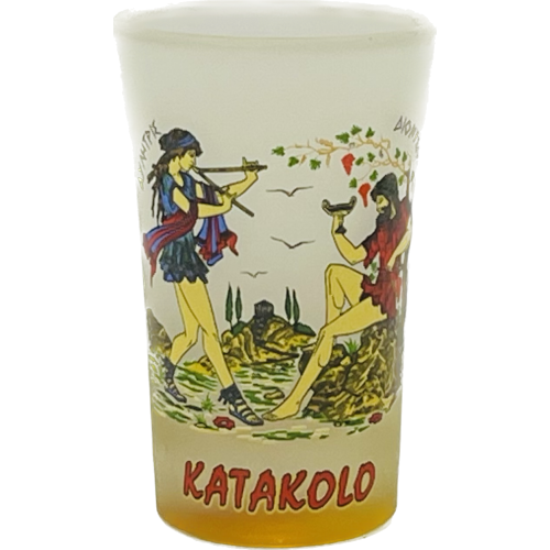 Σφηνάκι Κολωνάτο Οπάλ Χρωματιστό Αρχαϊκό