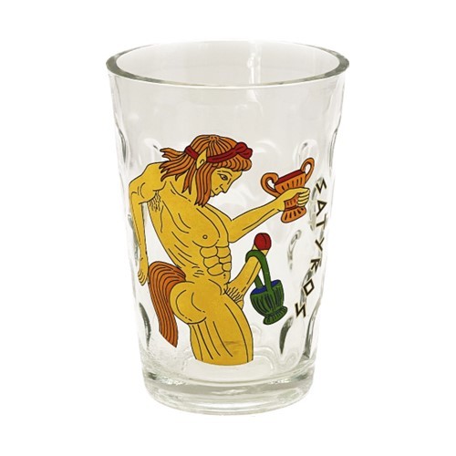 Ποτήρι Νερού Γυαλί Μεσαίο Σατυρικό
