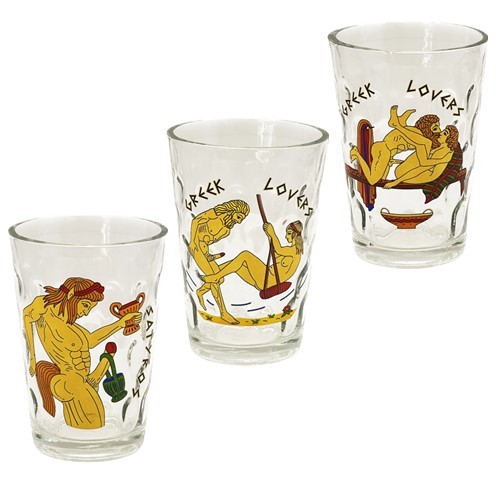 Ποτήρι Νερού Γυαλί Μεσαίο Σατυρικό