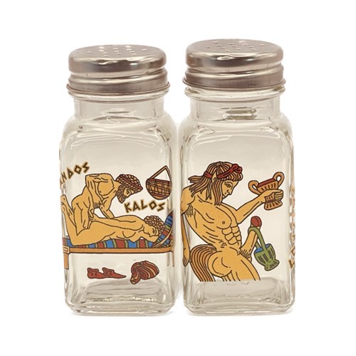Σετ 2 Αλατοπίπερο Γυαλί Σατυρικό