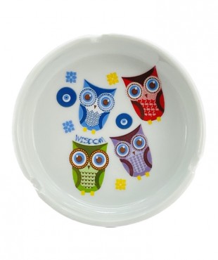 Τασάκι Κεραμικό Α' 10εκ. Κουκουβάγιες