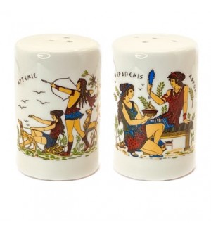 Σετ Αλατοπίπερο Κεραμικό Αρχαϊκό