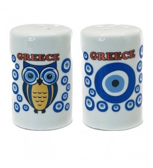 Σετ Αλατοπίπερο Κεραμικό Μάτια 2 σχέδια