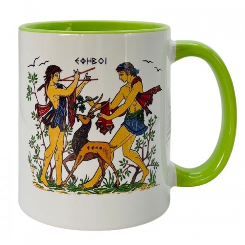 Κούπα Ίσια Χρωματιστή Α' 4 Χρώματα Αρχαϊκό