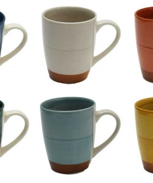 Κούπα Δίχρωμη 350ml 6 Χρώματα Νησιώτικο