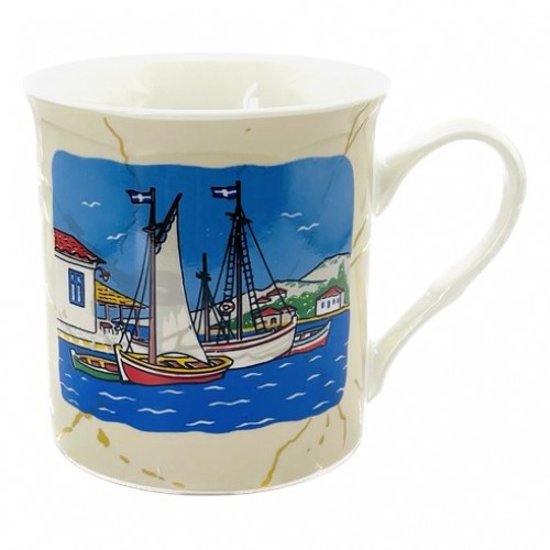 Κούπα Ίσια Πορσελάνη 4 Χρώματα