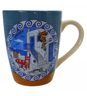 Κούπα Δίχρωμη 350ml 6 Χρώματα Νησιώτικο