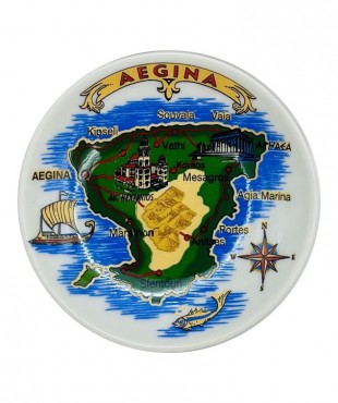 Μαγνήτης Πιατάκι Λευκό 