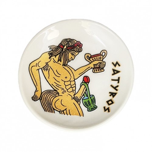 Μαγνήτης Πιατάκι Λευκό Σατυρικό