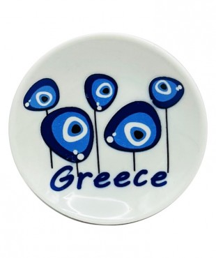 Μαγνήτης Πιατάκι Λευκό Μάτια 6 Σχέδια