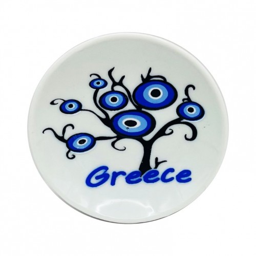 Μαγνήτης Πιατάκι Λευκό Μάτια 6 Σχέδια