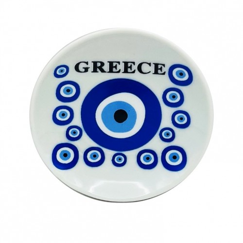 Μαγνήτης Πιατάκι Λευκό Μάτια 2 Σχέδια