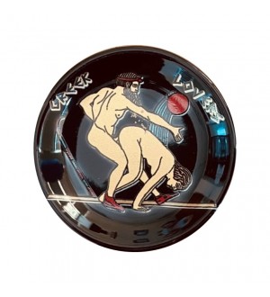 Μαγνήτης Πιατάκι Μαύρο Σατυρικό