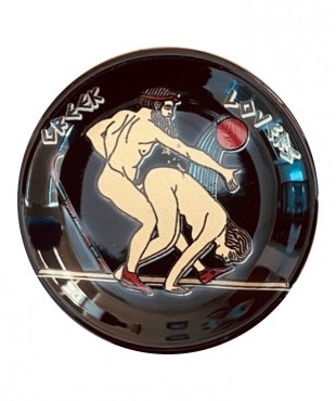 Μαγνήτης Πιατάκι Μαύρο Σατυρικό