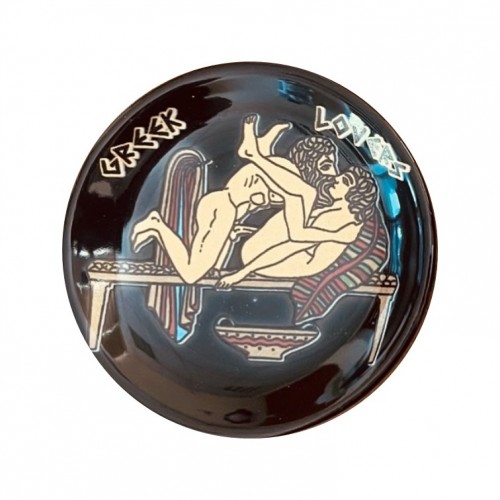 Μαγνήτης Πιατάκι Μαύρο Σατυρικό