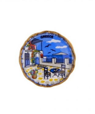 Μαγνήτης Κεραμικός  Λευκός Β' Νησιώτικος