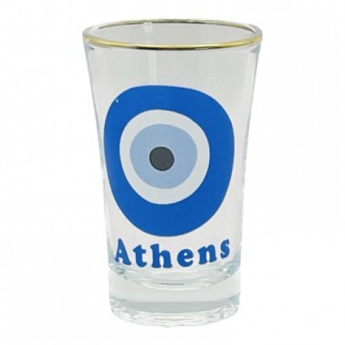 Σφηνάκι Κολωνάτο Γυαλί Χρυσό Μάτι Τοπονύμιο