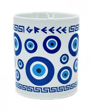 Κούπα Λευκή  Μάτια GREECE