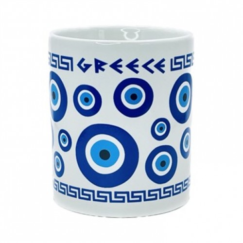 Κούπα Λευκή  Μάτια GREECE