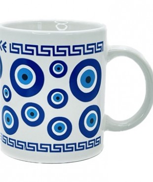 Κούπα Λευκή  Μάτια GREECE